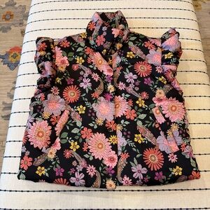 Floral Women's Puffer Vest